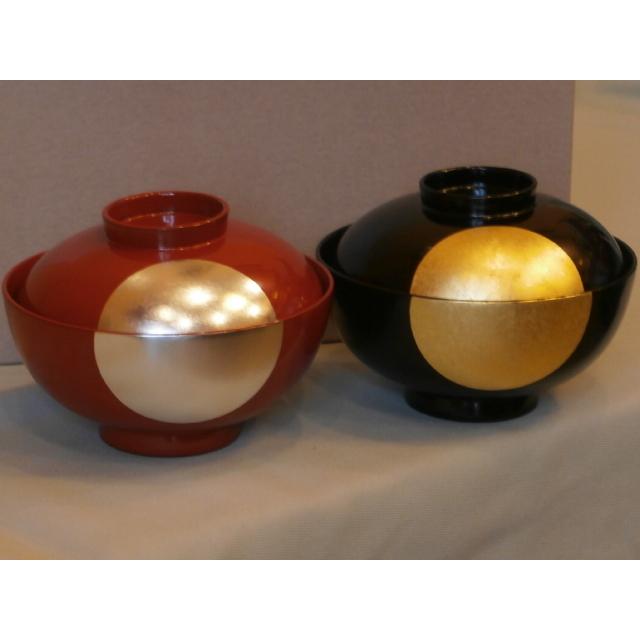 ペア椀 夫婦椀 和食器 雑煮椀 煮物椀 お好み椀 木製 越前漆器 日月 漆  