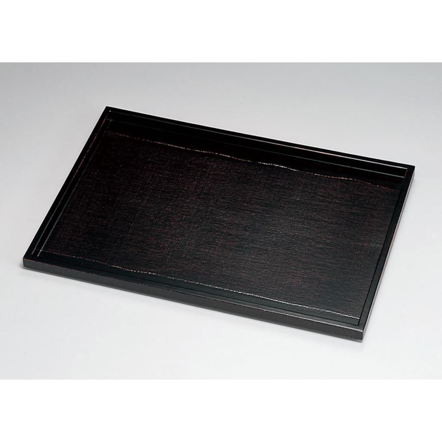 木製 長角盆 長手盆 お膳 お盆 越前漆器 越前塗り 尺3寸 曙 布かすみ