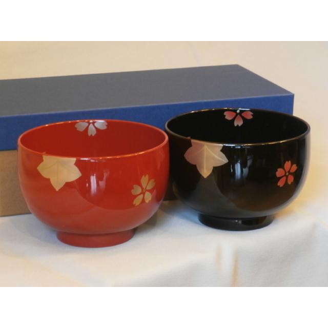 越前塗 漆器 椀 2個セット (14cm×10cm) 越前塗 漆器 椀 2個セット (14cm×10cm) 越前塗 漆器 椀 2個