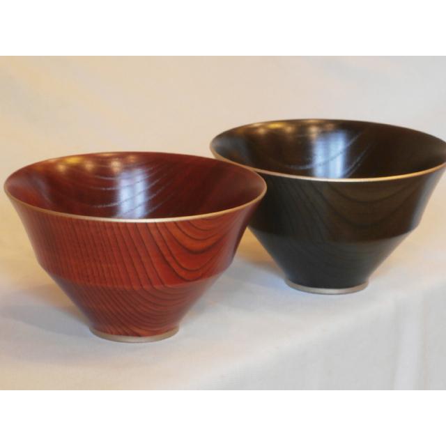 山中漆器 木製 天然木 深皿 越前漆器 丼 2枚 【公式通販】