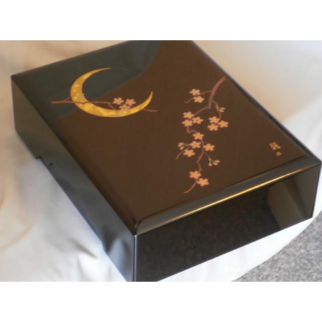 文箱 書類入れ 書類箱 A4判 文庫 加伏 夜桜 うるし蒔絵 黒塗り 文箱 書類入れ 書類箱 A4判 文庫 加伏 夜桜 うるし蒔絵 黒塗り