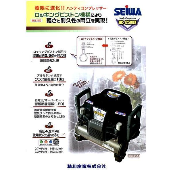 □塗師□セイワ 精和産業 ハンディーコンプレッサー HC-1250DX 新品
