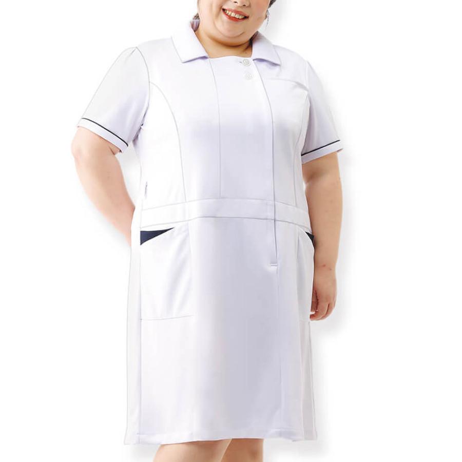 アクティブストレッチ ネオ ゆったり配色ワンピース 7l 10l 医療 ナース 看護 白衣 女性 大きいサイズ 看護師通販ナースリーpaypayモール 通販 Paypayモール
