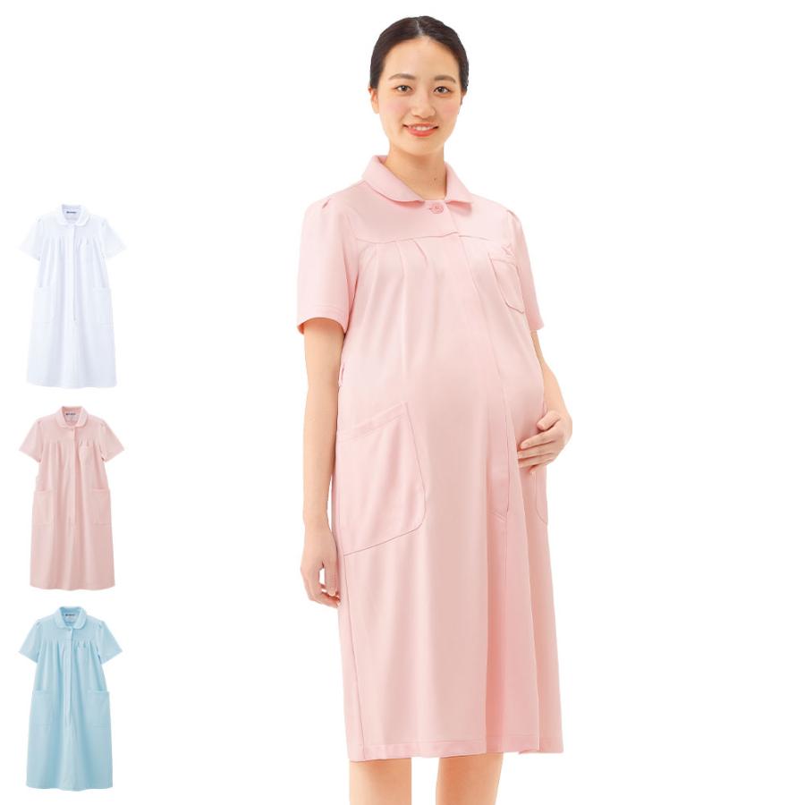 アツロウタヤマ　ナースウェア　ワンピース　M 美品 看護　白衣 ナースリー（NURSERY） ナース 白衣 ワンピース 医療 看護 介護 女性