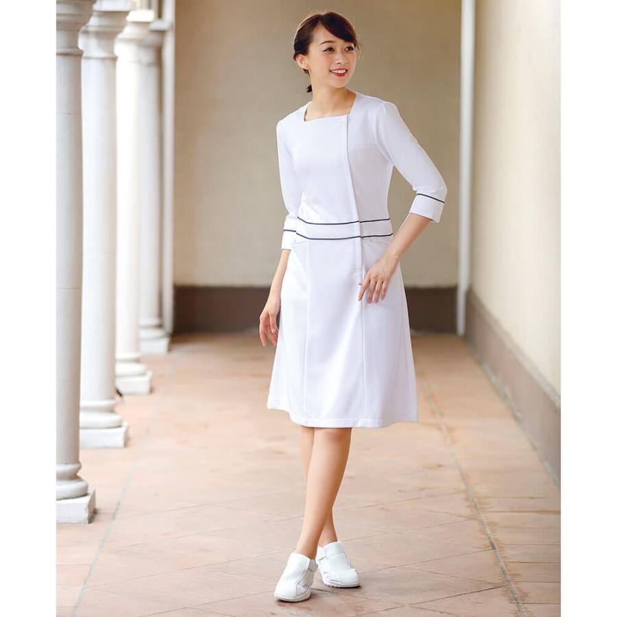 医療 ナース 看護 白衣 女性 アクティブストレッチ ネオ ローウエストワンピース 7分袖 看護師通販ナースリーpaypayモール 通販 Paypayモール