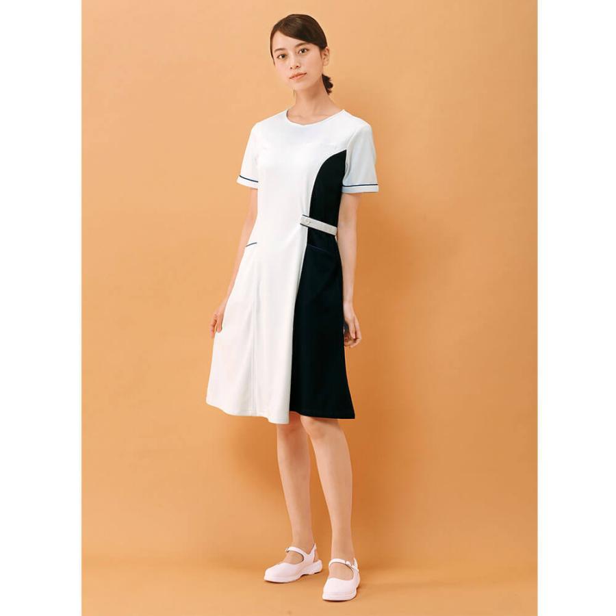 医療 ナース 看護 白衣 女性 スーパービューティストレッチ サイドバイカラーワンピース 看護師通販ナースリーpaypayモール 通販 Paypayモール