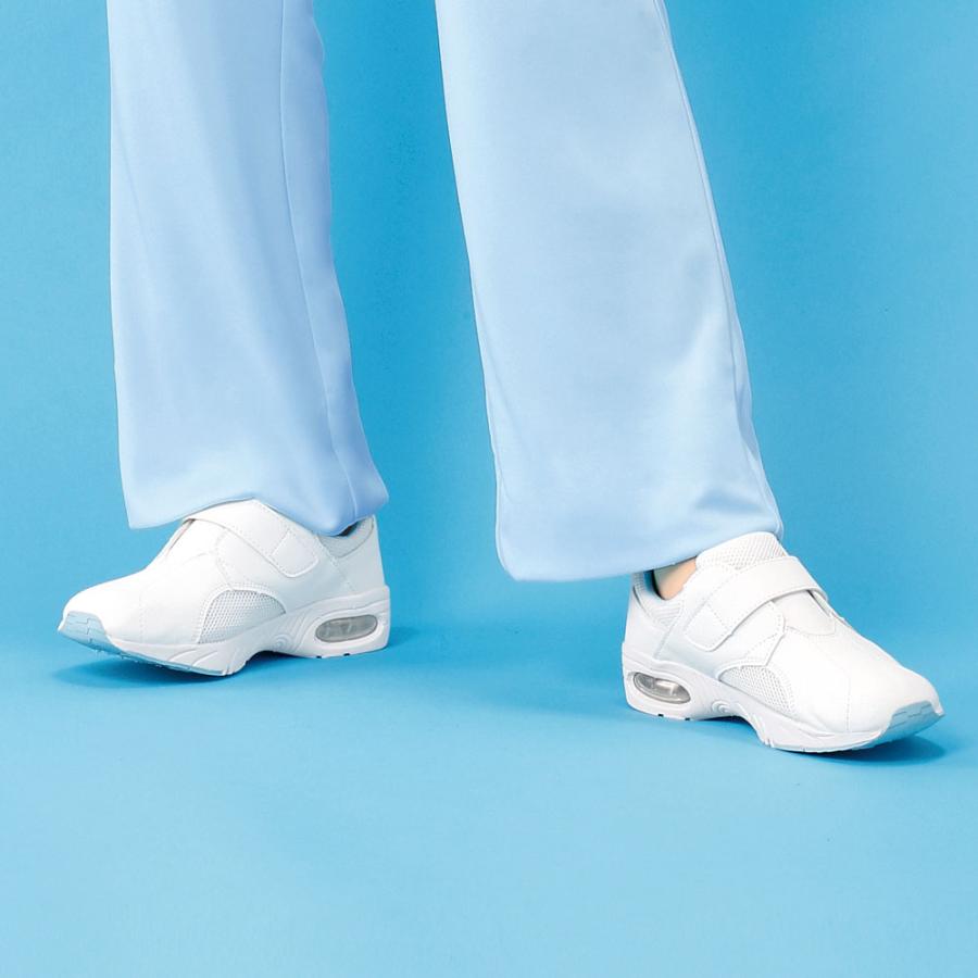 ナースリー 看護師 ナースシューズ 靴 スニーカー 医療用 3E 白