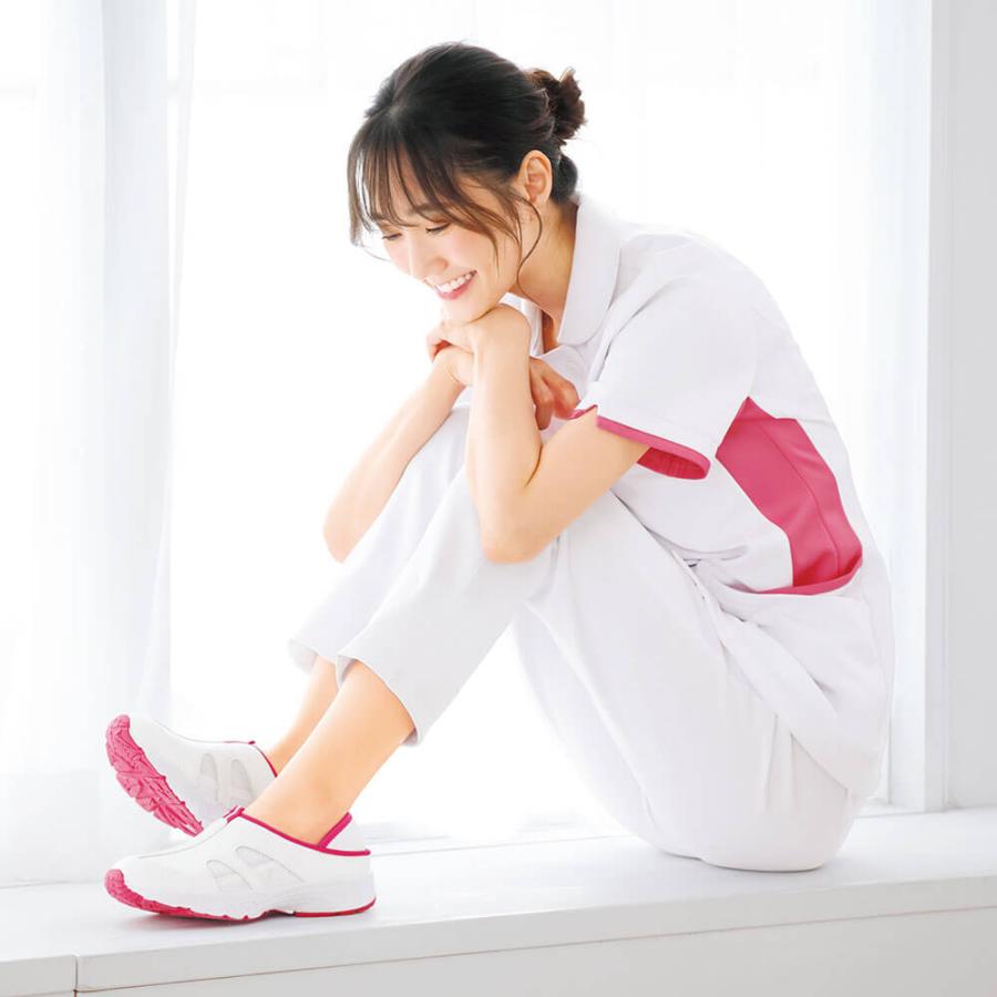 爆買 [送料無料] 幅広4E 男女兼用 ナースシューズ 靴 軽量 看護師 病院 介護 2Way ナースステージ 定番2Wayデイリーシューズ(21.5cm〜29cm) | ナースリー | 28