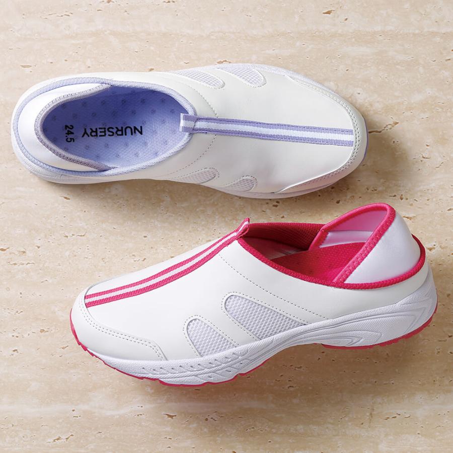 ナースリー（NURSERY） ナースシューズ 看護 介護 ケア 軽量 足幅細め