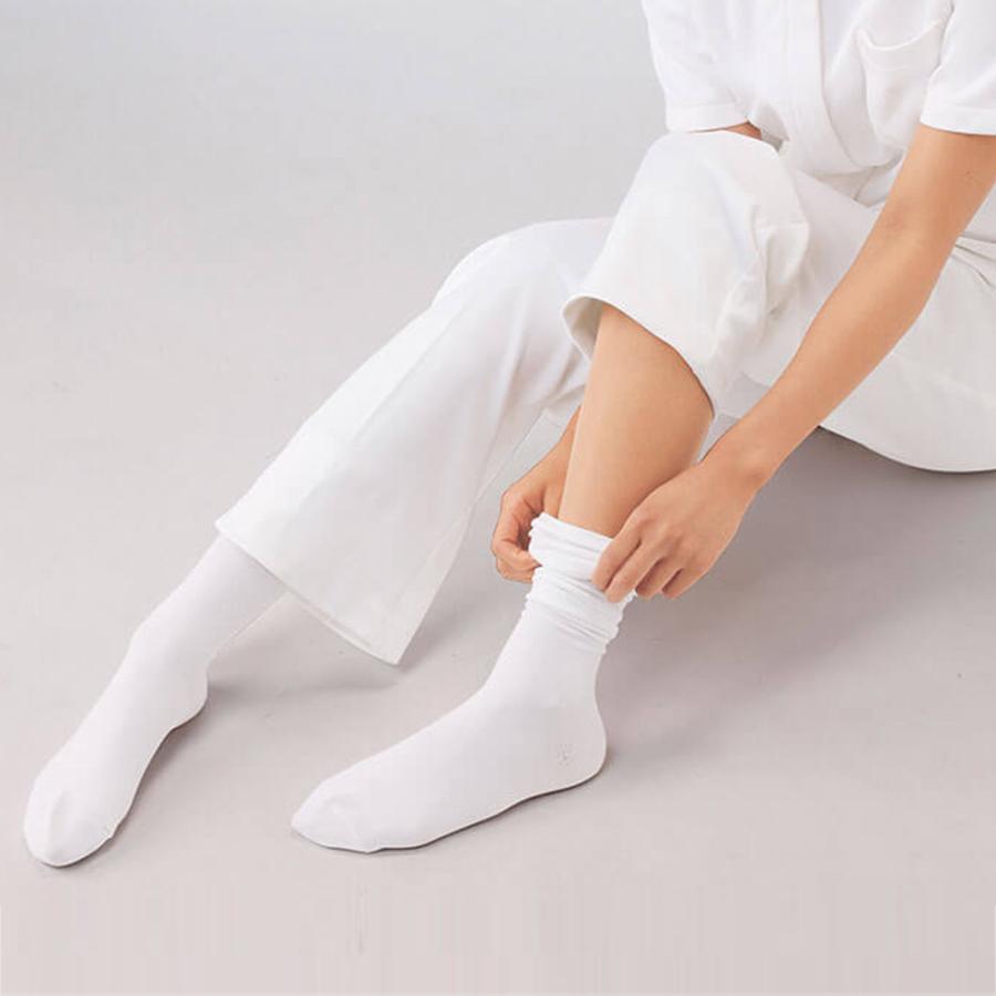 ナースリー（NURSERY） [爆買] 白衣 女性 靴下 病院 ホワイト 白 看護