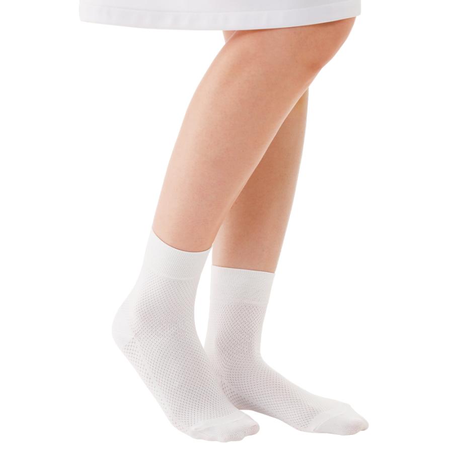 医療用 白 ソックス 看護 介護 病院 靴下 ナース 女性 メッシュソックス 2足組 看護師通販ナースリーpaypayモール 通販 Paypayモール