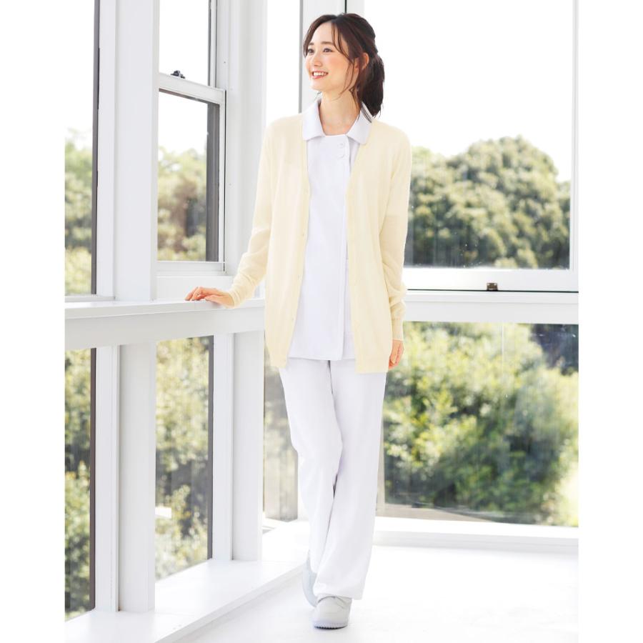 CH2100 ナガイレーベン ナースウェア カーディガン 女性用 長袖 毛玉ができにくい 抗ピル効果 ニット NAGAILEBEN 医療用 看護師  介護 病院 クリニック レディース レディス 上着 羽織 Vネック ブルー 白衣ネット本店 Men Clothes 女性 服 60 代 レディース トップス カーディ 白 トレーナー メンズ カーディ ナース ロング ロング