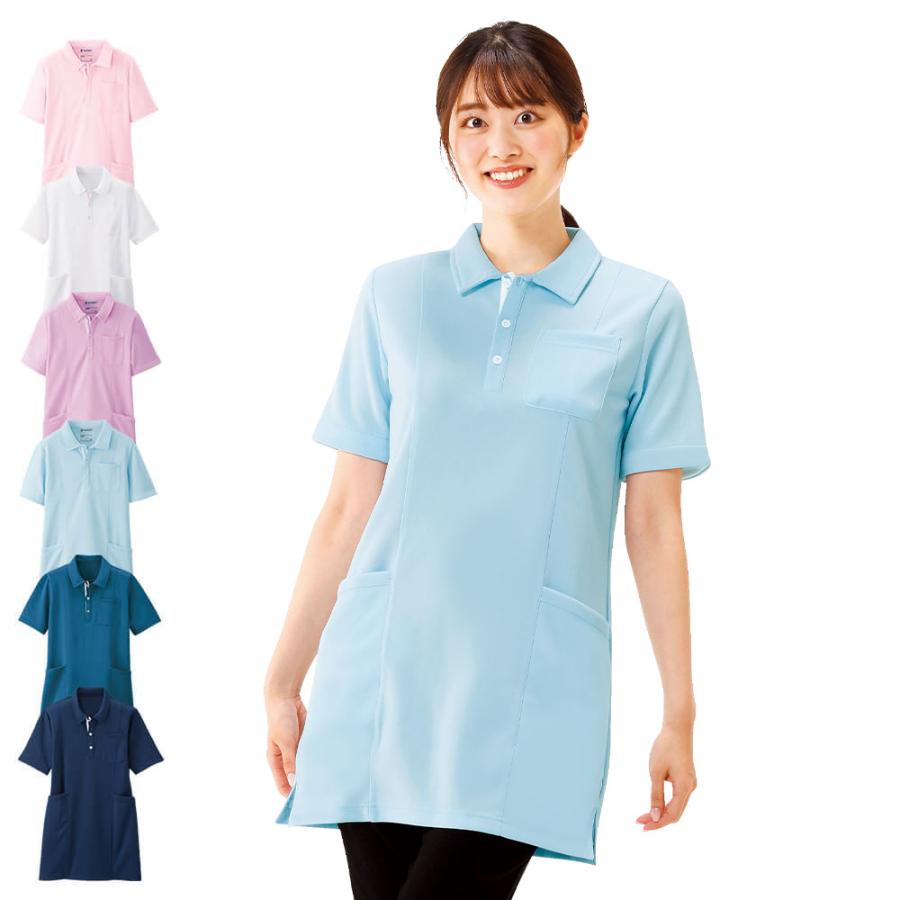看護 介護 病院 保育士 ケア ヘルパー ユニフォーム 透けにくいポロシャツ チュニック Pl 看護師通販ナースリーpaypayモール 通販 Yahoo ショッピング