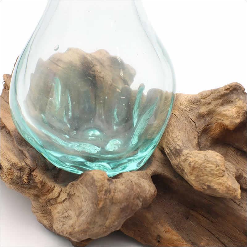 古木手吹ガラス 一輪 一輪挿し フラワーベース 花瓶 花器 古木手吹ガラス 一輪 一輪挿し フラワーベース 花瓶 花器