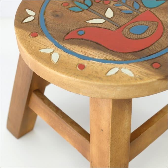 送料無料！ ウッドスツール ラウンドスツール ヒュッゲ かわいい