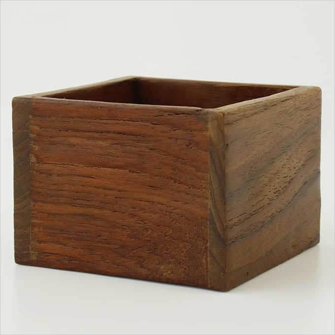 チークボックス 小物入れ BOX 収納 木 ウッド ミニ 小さい プラント