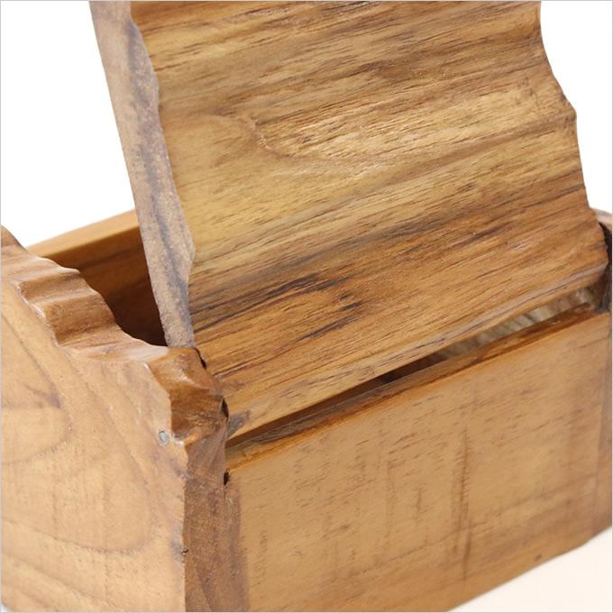 ボックス ウェービー ミニ 木製 小物入れ 木 無垢 アジアン雑貨 宝箱