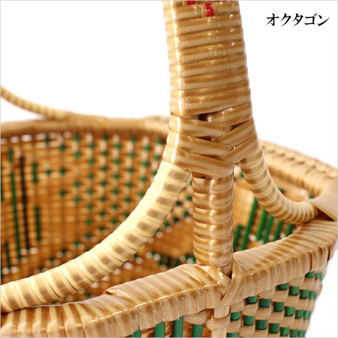 バスケットラタン＆プラ バスケット かご カゴ アジアン雑貨