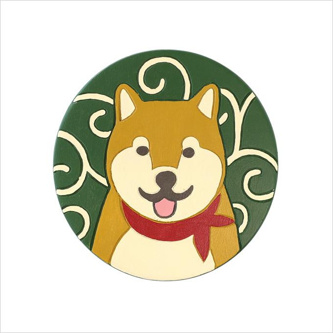 木製スツール 柴犬 ウッドスツール スツール 柴犬 木製 天然木 丸椅子