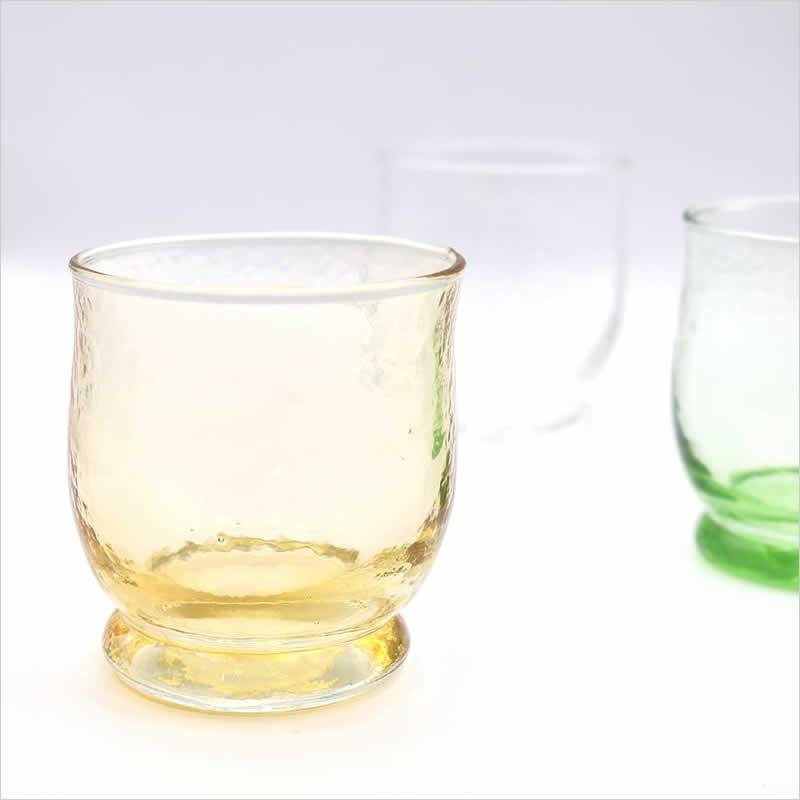 ミニグラス ハンマートーン 食器 レトロ グラス コップ ガラス 入れ物