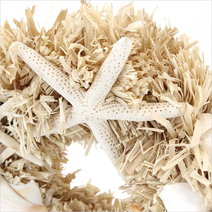 ハワイアン雑貨 ラフィア リース 吊るし オーナメント