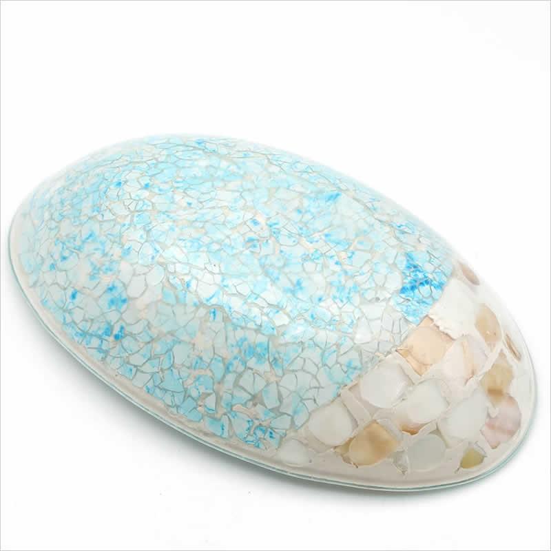 モザイク オーバルトレイ 楕円形 小物入れ トレー 皿 テーブル