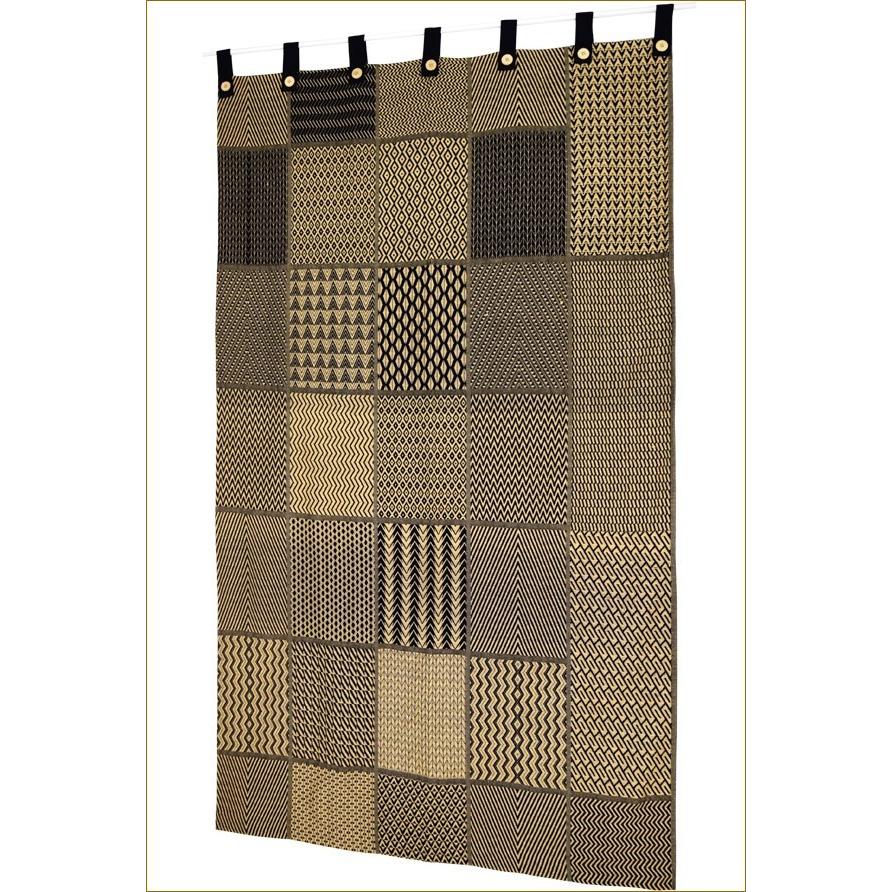 アフリカンモチーフ カーテン おしゃれ 間仕切り シンプル 和