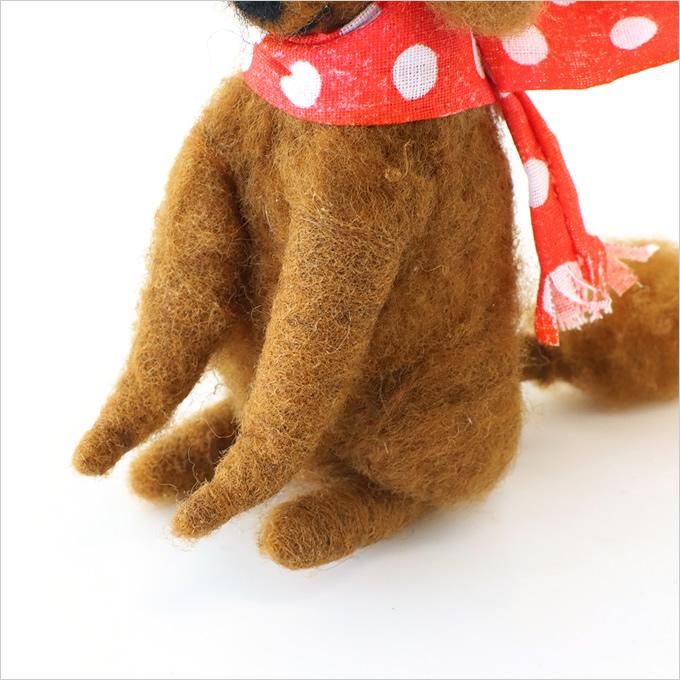 フェルト アニマル トイプードル イヌ いぬ 犬 わんちゃん 動物