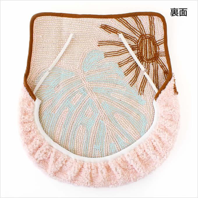 限定価格　トイレマット　モンステラ　葉　花柄　ハワイアン　トイレマットセット 楽天市場】トイレマット 4点セット フタカバー無し モンステラ