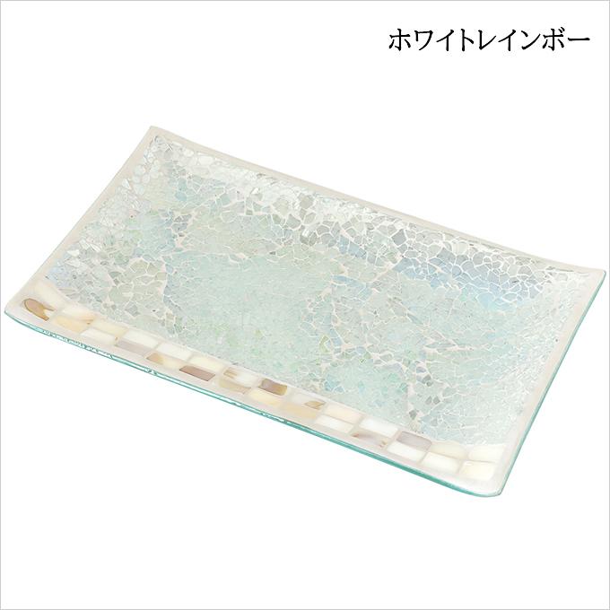 SALE モザイク レクタングルトレイ アジアン雑貨 トレイ 長方形 皿