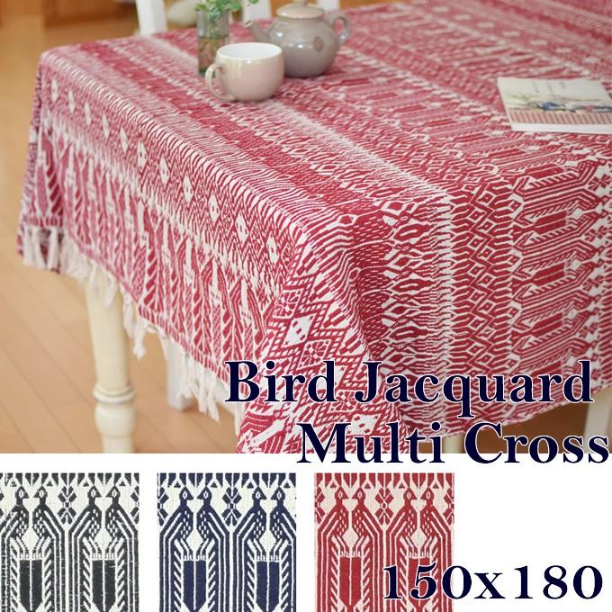 お気に入り マルチカバー おしゃれ バードジャカードマルチクロス S 150x180cmソファカバー ベッドカバー テーブルクロス 目隠し 北欧 マリン 西海岸 Supplystudies Com