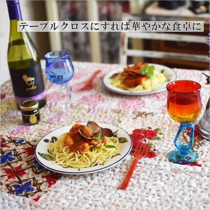 カンバディアパッチマルチクロス 140x220cm おしゃれ ヴィンテージ パッチワーク インド アジアン雑貨 布 マルチカバー ベッドカバー ソファカバー_22