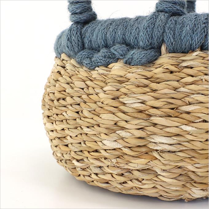 バスケット ボール 水草 麻 かご カゴ 小物入れ 収納 エコ ナチュラル