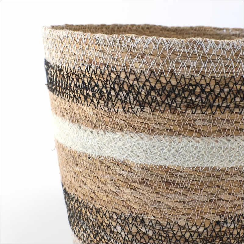 バスケット コニカル 3SET かご シーグラス ジュート 自然素材 3個