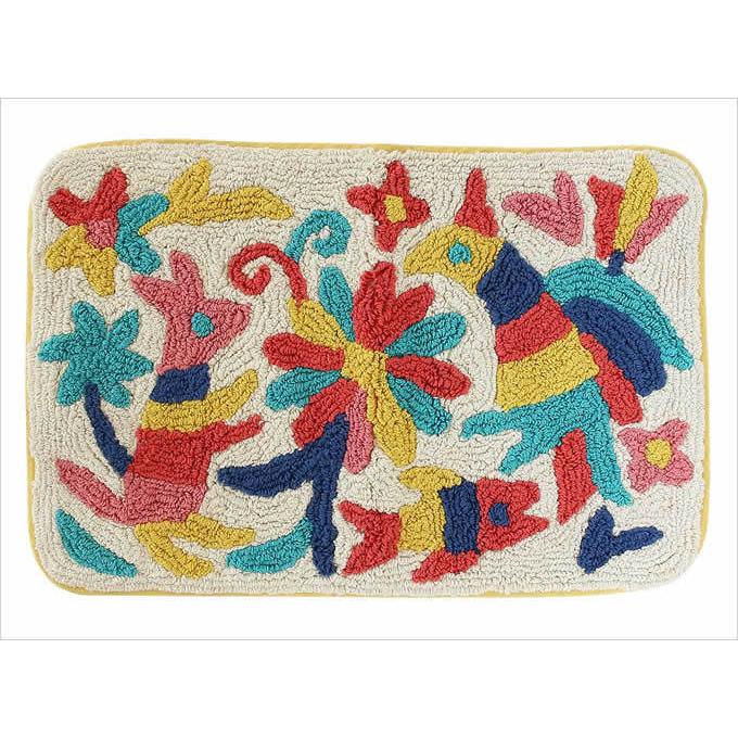 マット オトミ L 玄関マット かわいい メキシコ オトミ刺繍 バスマット