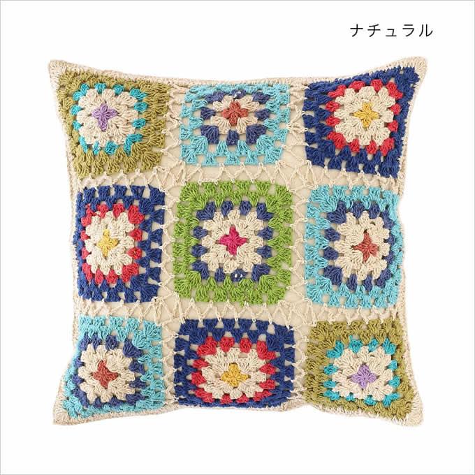 カラフル十字架デザインクッション カラフル十字架デザインクッション