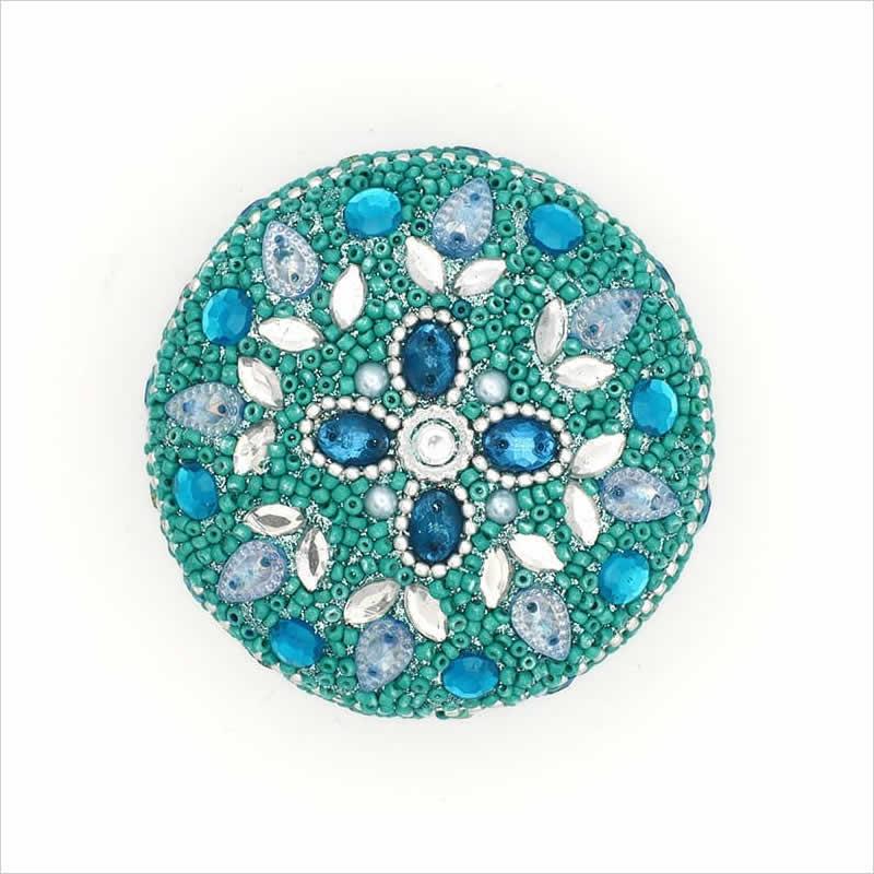 ビーズラウンドボックス キラキラ 小物入れ ボックス 収納