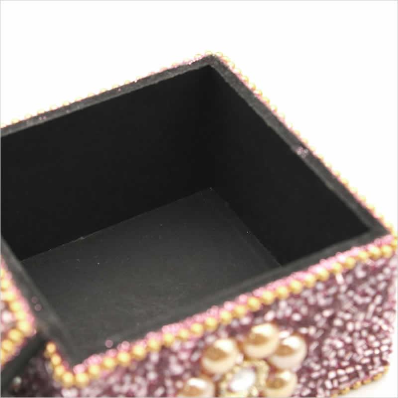 ビーズスクエアボックス キラキラ 小物入れ ボックス 収納