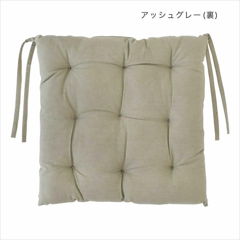 シートクッション ボニータブロックプリント 40×40cm 綿 ふわふわ 花柄