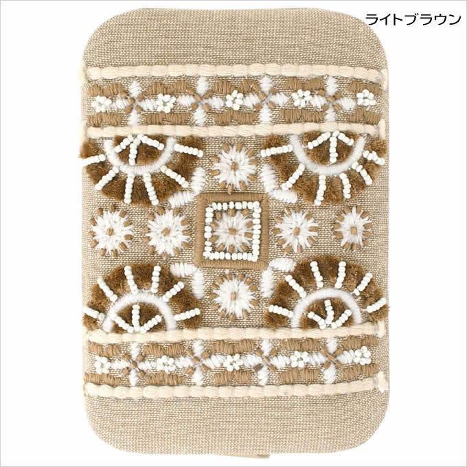 ビーズボックスL フォークロア おしゃれ 長方形ボックス 刺繍 ビーズ