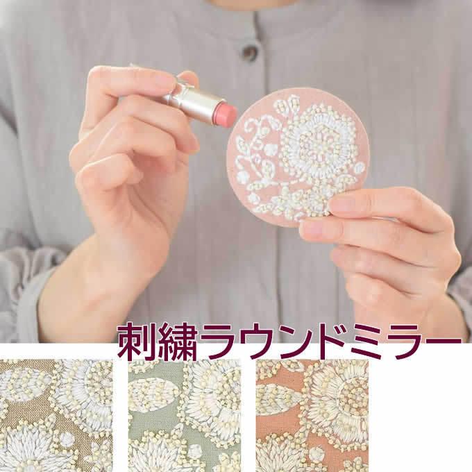 戸塚刺繍(美品) 花柄デザインの楕円形ミラー　他に ウェルカム額(追加) 戸塚刺繍(美品) 花柄デザインの楕円形ミラー 他に ウェルカム額(追加