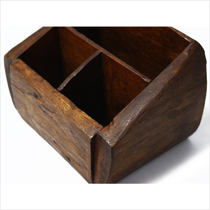 リモコンBOX 木製 ウッド 木 チークウッド 小物入れ BOX 収納 大人 
