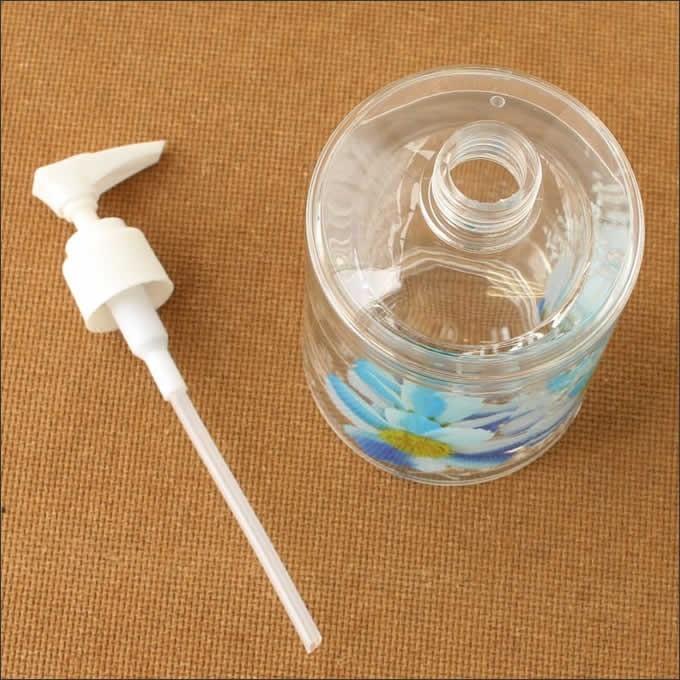 アクリルソープディスペンサー フラワー 花 ハワイアン雑貨