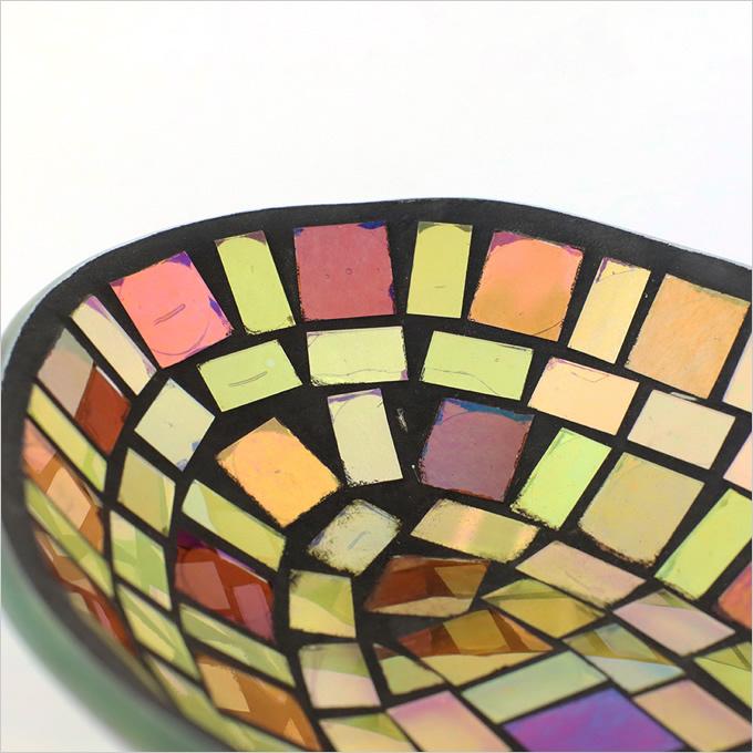 モザイクオーバルトレイ アジアン雑貨 モザイク トレイ オーバル 楕円