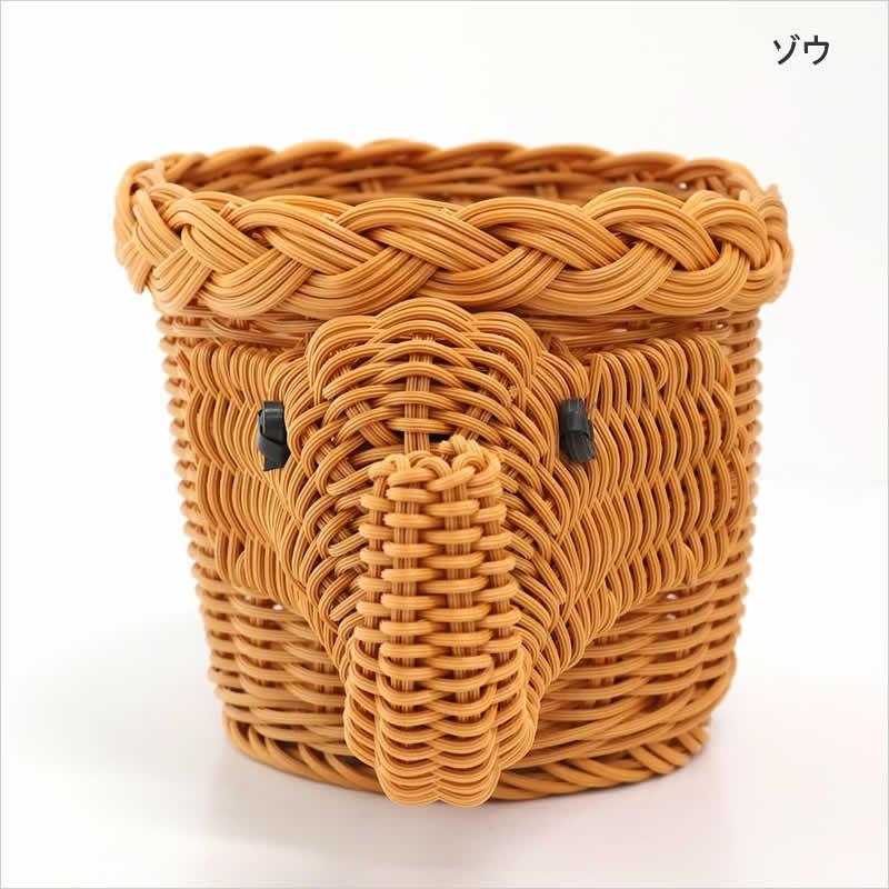 PPバスケット アニマル ダック うさぎ ゾウ ニワトリ かご トレイ 小物