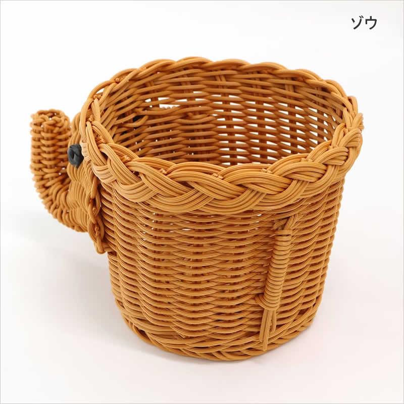 PPバスケット アニマル ダック うさぎ ゾウ ニワトリ かご トレイ 小物