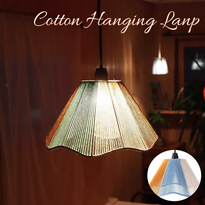 コットンハンギングランプ アンブレラ 照明 ライト ランプ 天井 天吊り