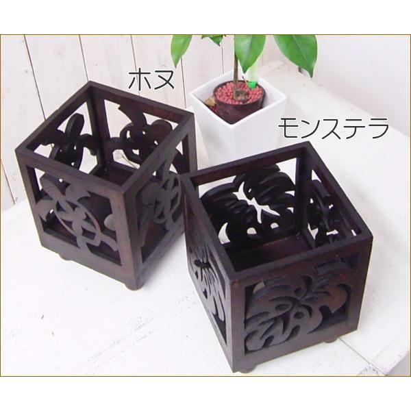 チークランプ ロータス/モンステラ/ホヌ アジアン雑貨 インテリア 照明