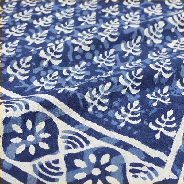 ブロックプリント マルチカバー おしゃれ ソファ 安い シングル 北欧