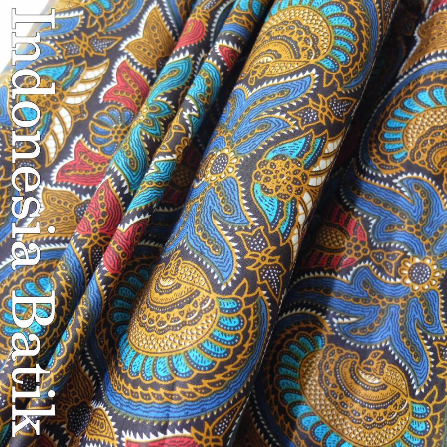 インドネシアの更紗 バティック バティック−013 インドネシアのろうけつ染め 生地 ジャワ アジアン